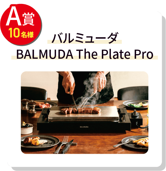 A賞10名様 バルミューダ BALMUDA The Plate Pro